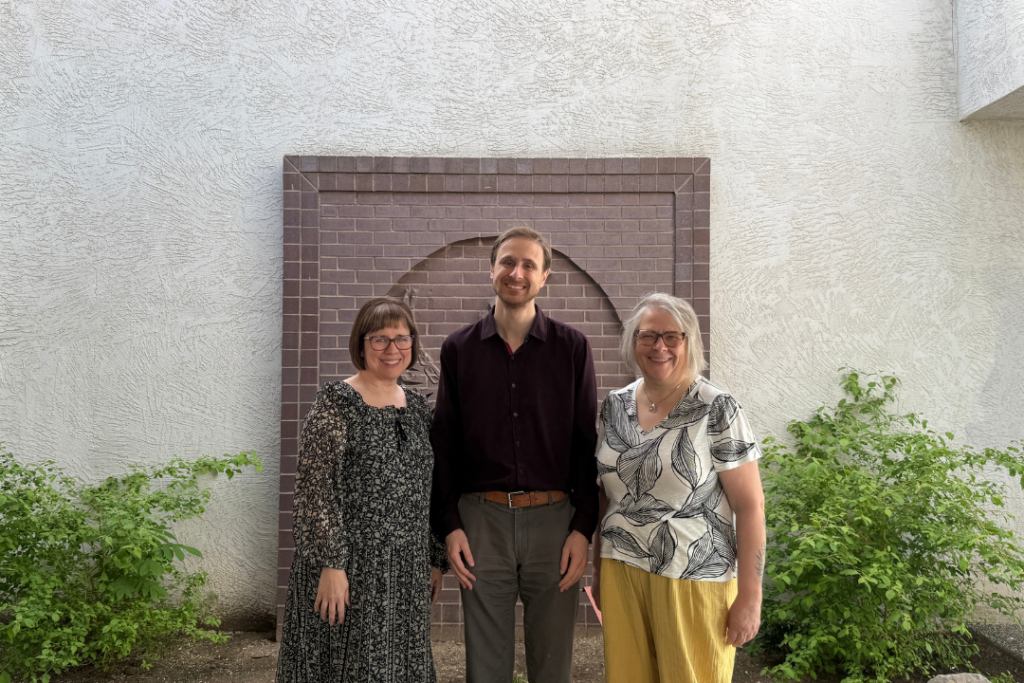 (L-R) Clinical Supervisor Marlayne and Counsellor Jordan with Associate Director Maria