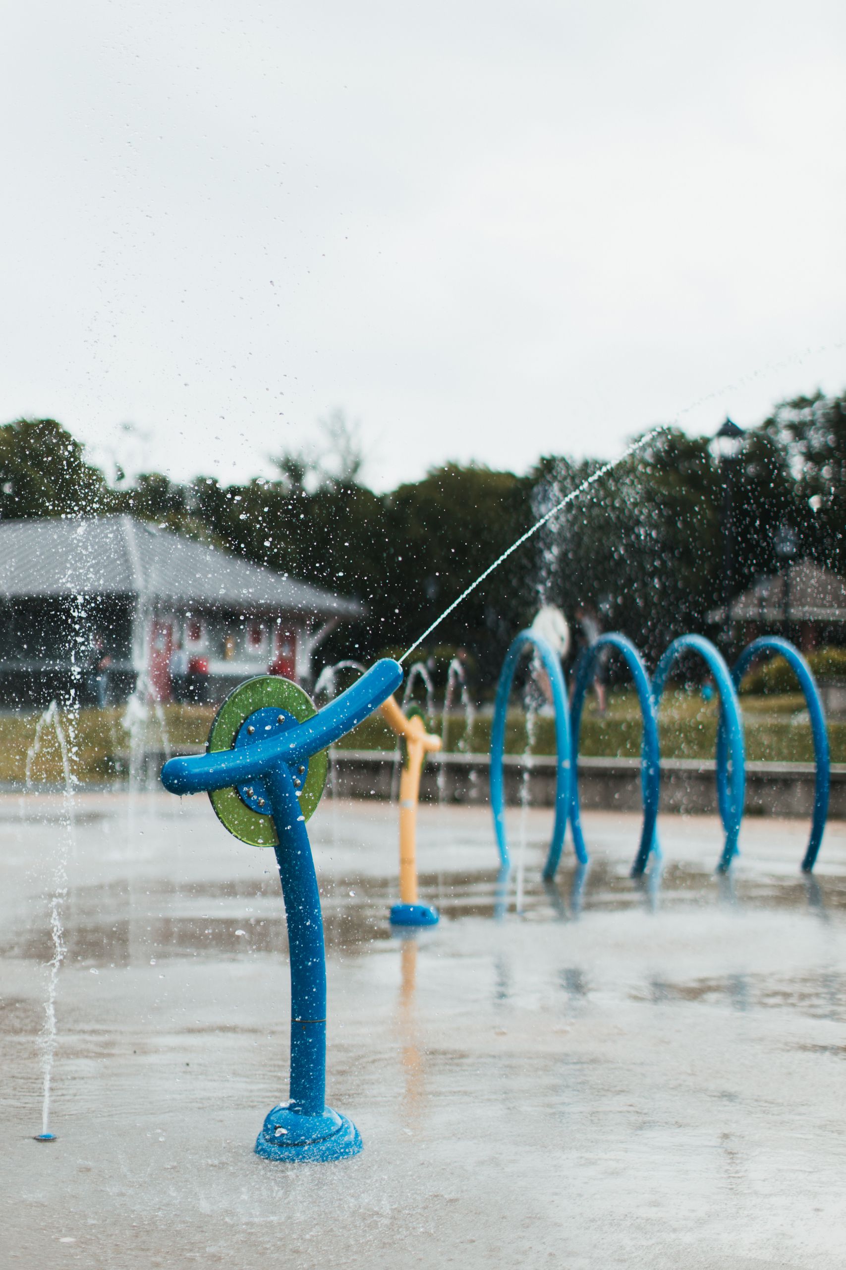 Celebrating the new splash pad at Crossley Park