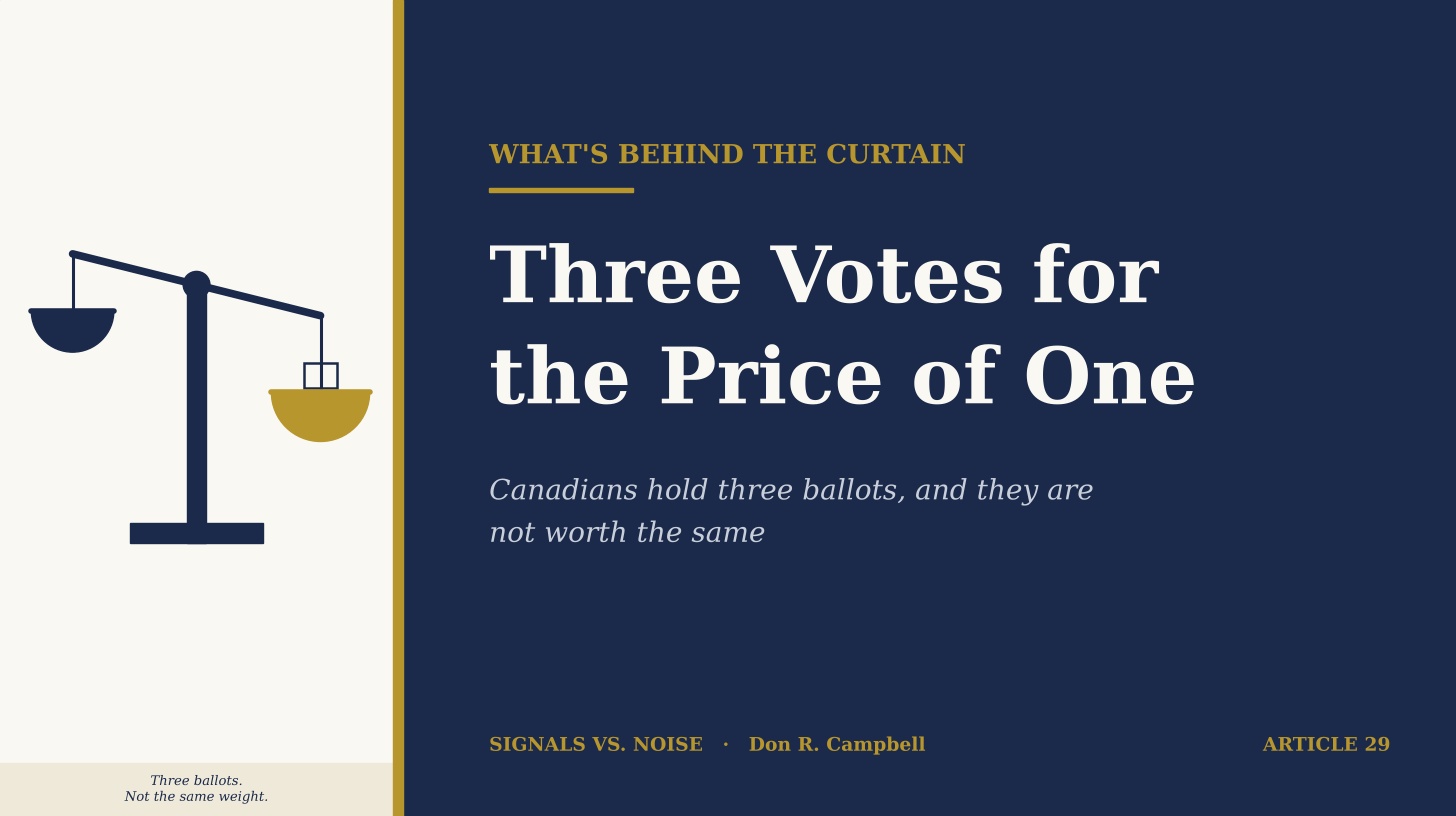 Don R. Campbell's “Signals vs. Noise” header